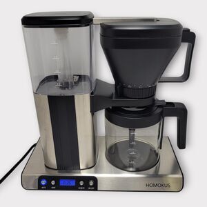 HOMOKUS Stainless Steel 12 Cup Programmable Drip Coffee Maker Machine with Timer